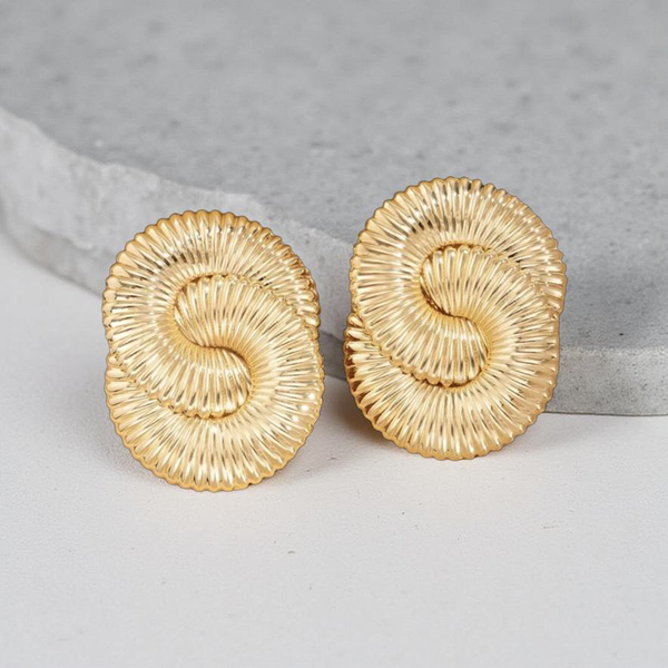 The Spiral Statement Earrings